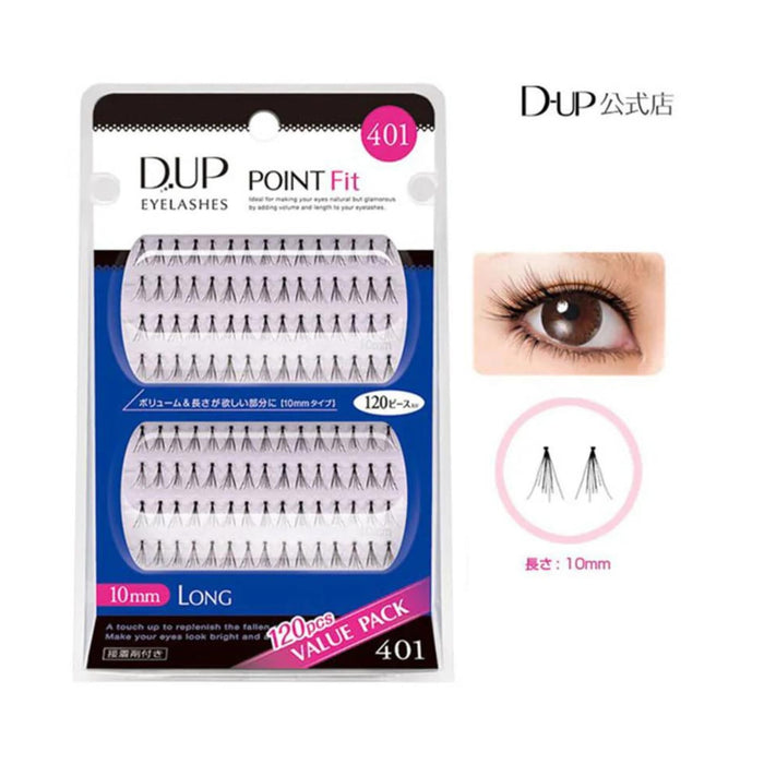 D-Up Point Fit 400 False Eyelashes - Natural Look for All-Day Wear