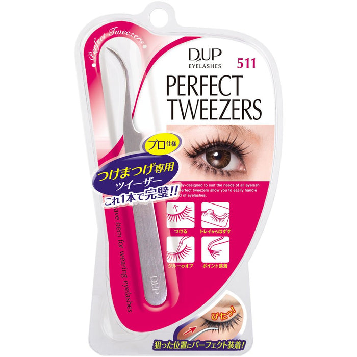 D-Up Eyelash Perfect Tweezer 511 | Precision Eyebrow Tool