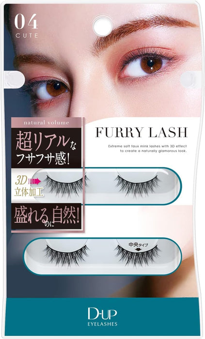 D-Up Furry Rush 04 Cute - 2 Pairs Eyelashes