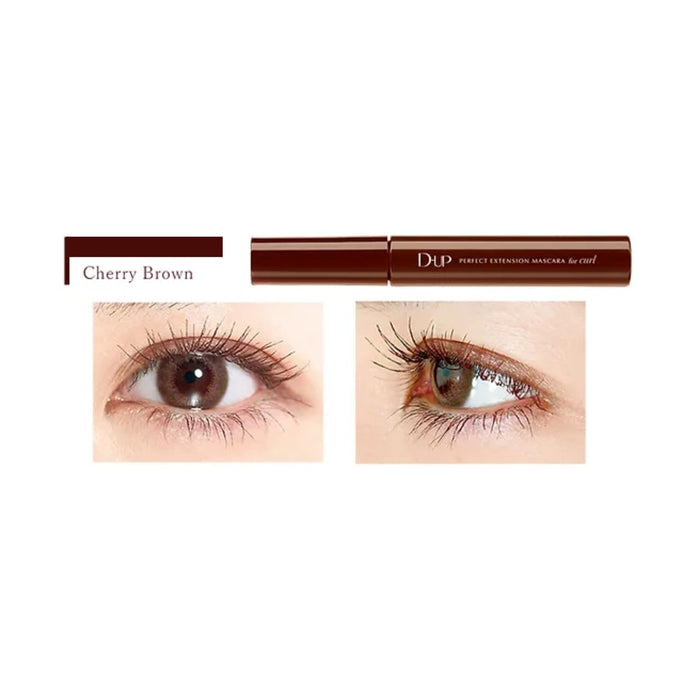 D-Up Perfect Extension Curl Mascara Cherry Brown - Long-Lasting 1 Piece