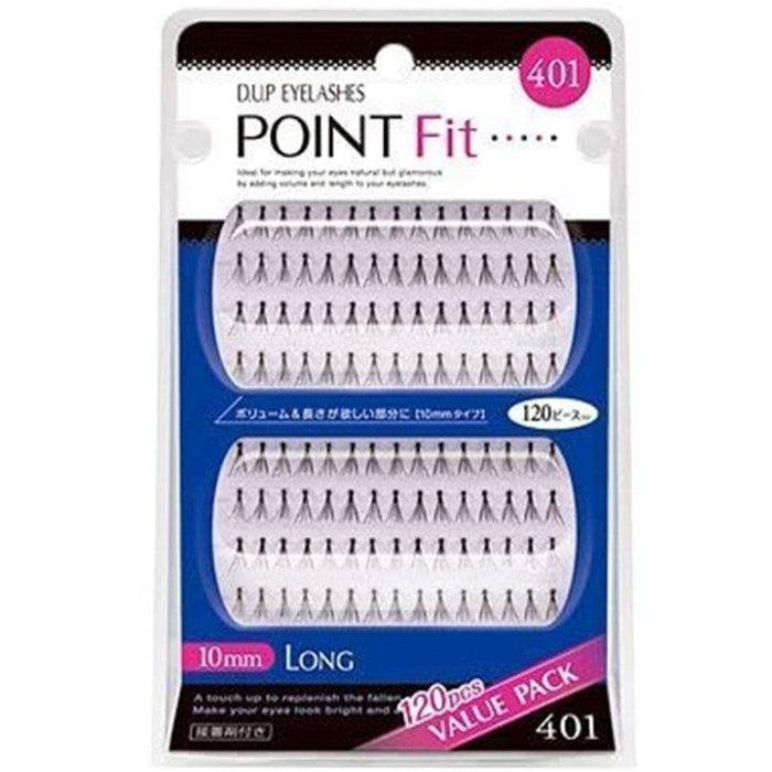 D-Up Point Fit 401 False Eyelashes Pack of 120 - Natural Look and Comfort
