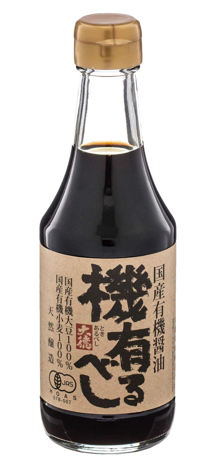 Daitoku Tokiarubeshi Organic Japanese Dark Soy Sauce 300ml Koikuchi