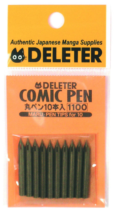 Deleter Round Pen Pack of 10 - 10x5x0.6cm Model 3411001