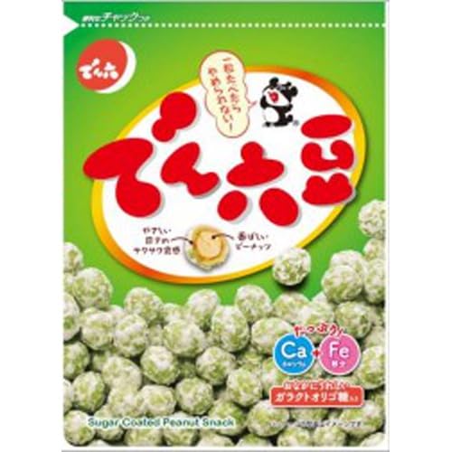 Denroku Mame Sugar Coated Peanut Snack 95g Pack of 3 Crunchy Treats