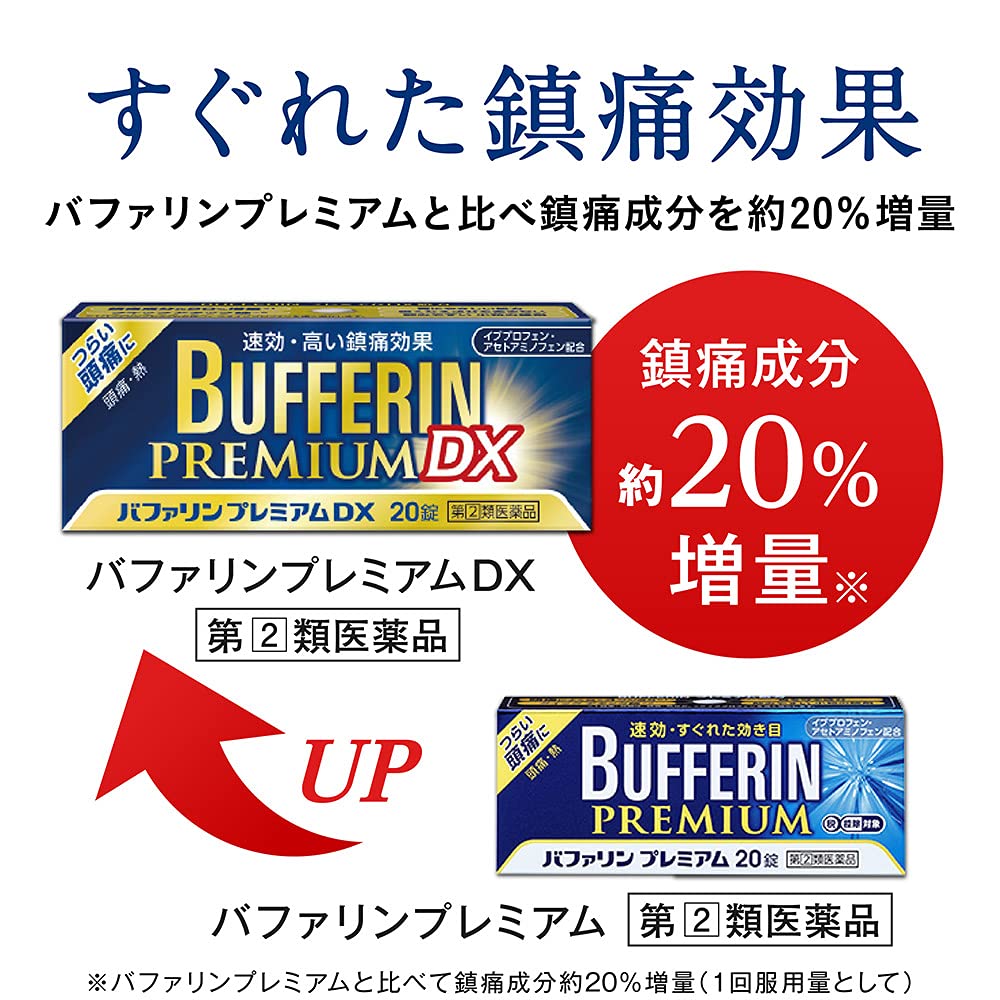 Bufferin Premium 20 Tablets - Effective Pain Relief Medication
