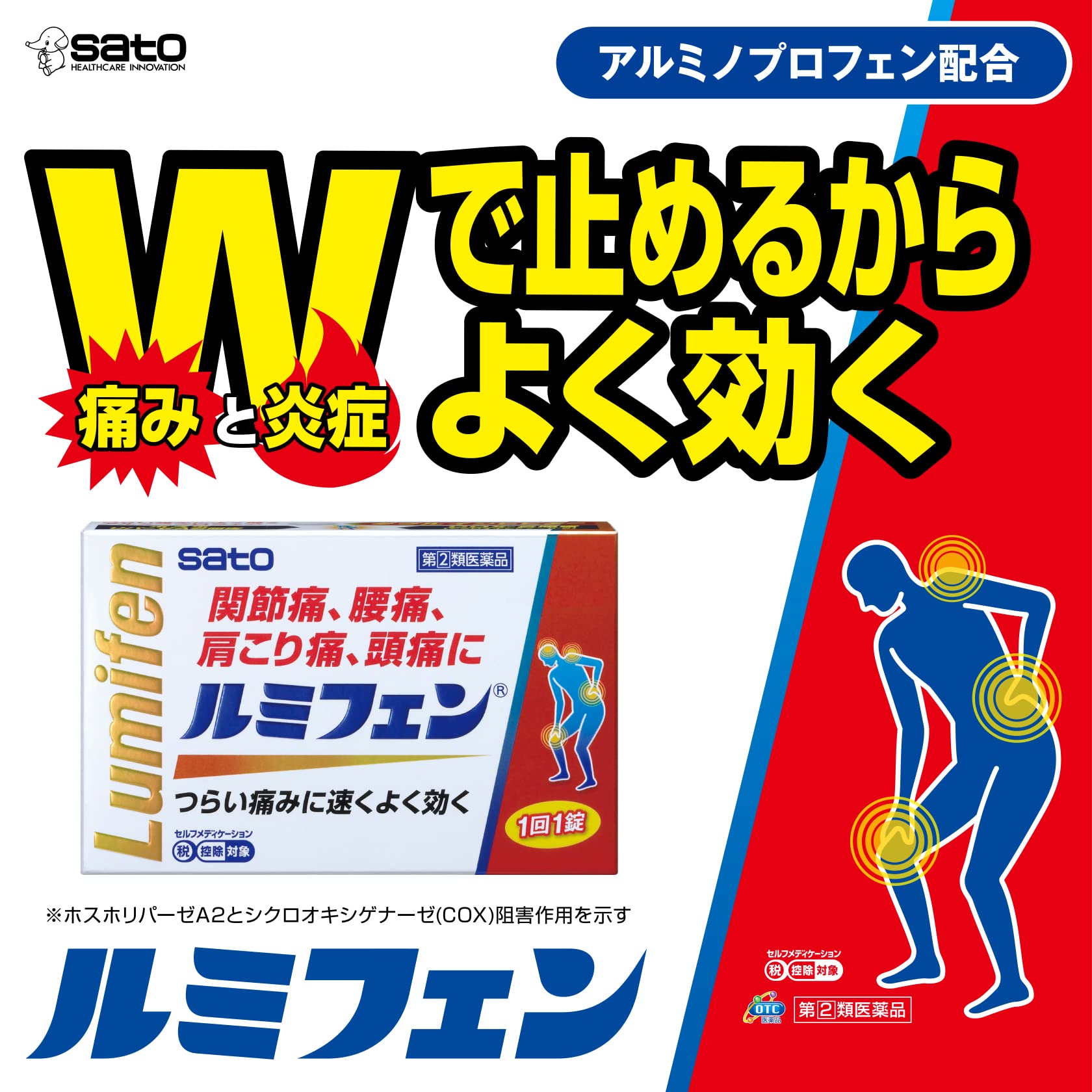 Sato Pharmaceutical Lumifen 6 Tablets - Effective Pain Relief [Class 2 OTC Drug]