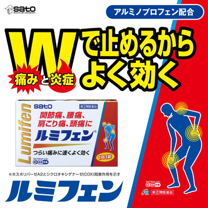 Sato Pharmaceutical Lumifen 6 Tablets - Effective Pain Relief [Class 2 OTC Drug]