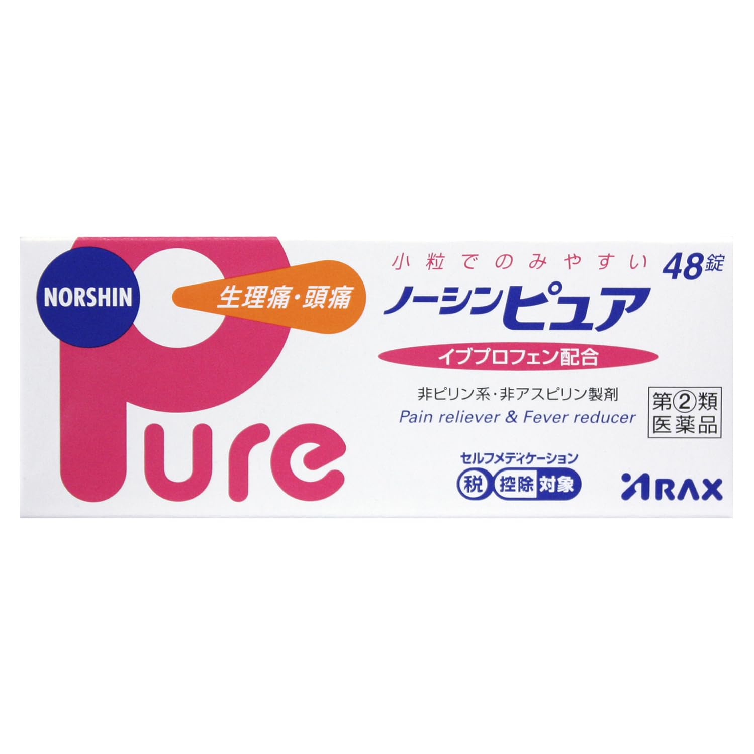 Arax Noshin Pure 48 Tablets - [Class 2 OTC Drug] Pain Relief