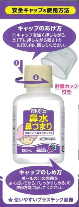 Utsukyumeimaru Utsu Children's Rhinitis Syrup A 120Ml - Effective Relief