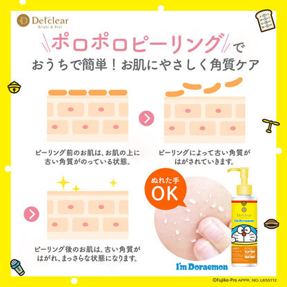 Det Clear Bright Peel Peeling Jelly Doraemon Fruit Scent 180ml Exfoliator Japan