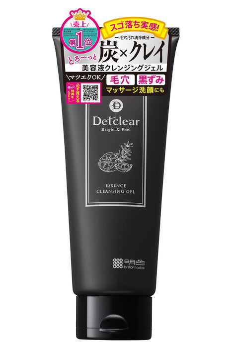 Det Clear Bright & Peel Charcoal Clay Serum Cleansing Gel 180G