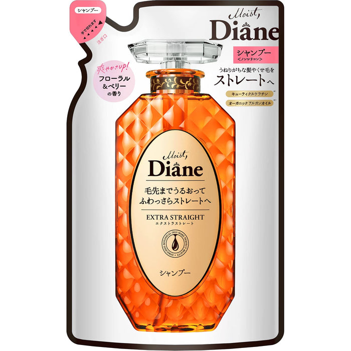 Diane Straight Shampoo Floral & Berry Scent Extra Straight Refill 330ml