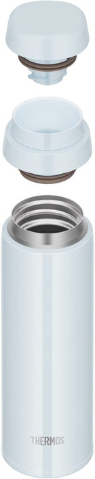 Thermos JOR-350 WHGY 350 毫升真空保溫水瓶可用洗碗機清洗白色灰色