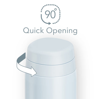 Thermos JOR-350 WHGY 350ml Vacuum Insulated Water Bottle Dishwasher Safe White Gray