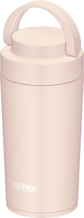 Thermos Jov-320 Bep Vacuum Insulated 320ml Water Bottle with Carry Handle Beige Pink