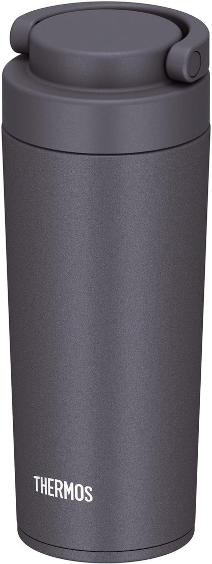 Thermos Jov-420 Mgy 420ml Metallic Gray Vacuum Insulated Water Bottle with Carry Handle Dishwasher Safe