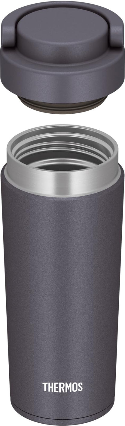 Thermos Jov-420 Mgy 420ml Metallic Gray Vacuum Insulated Water Bottle with Carry Handle Dishwasher Safe