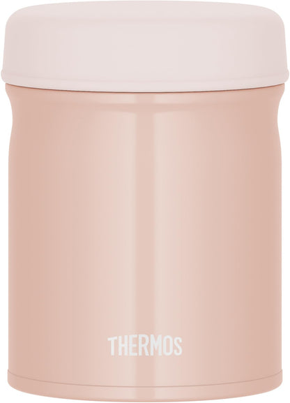 Thermos Beige Pink Vacuum Insulated Soup Jar 400ml Dishwasher-Safe Warm/Cold Jeb-400 Bep
