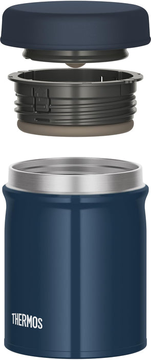Thermos 500 毫升真空隔熱湯罐可用洗碗機清洗海軍藍色 Jeb-500 Nb