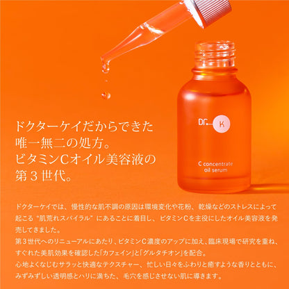 Dr. K Vitamin C Serum with Glutathione and Caffeine for Moisturizing and Sebum Control