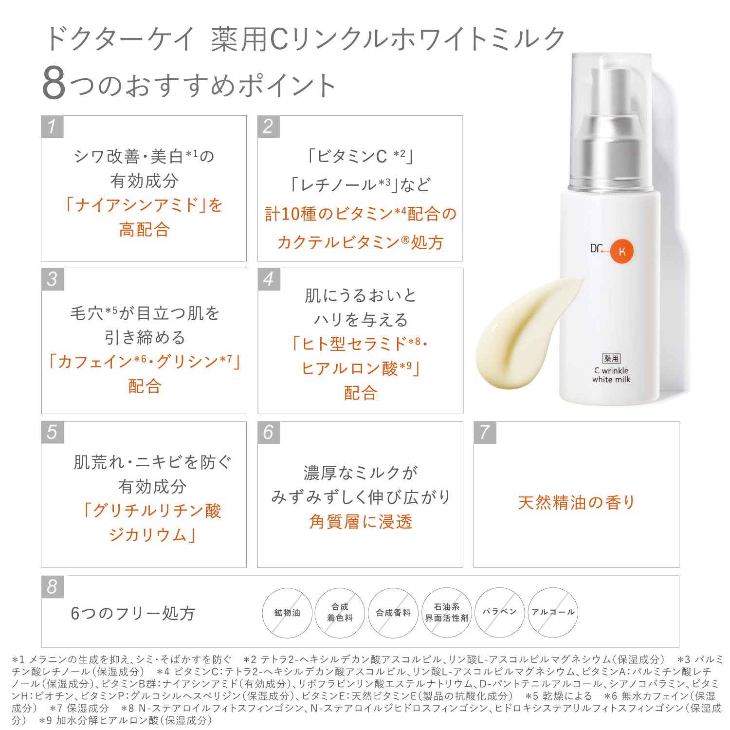 DR.K 乳液 C wrinkle white milk Amazon | ドクターケイ(Dr.K)薬用Cリンクルホワイトミルク(医薬部外品