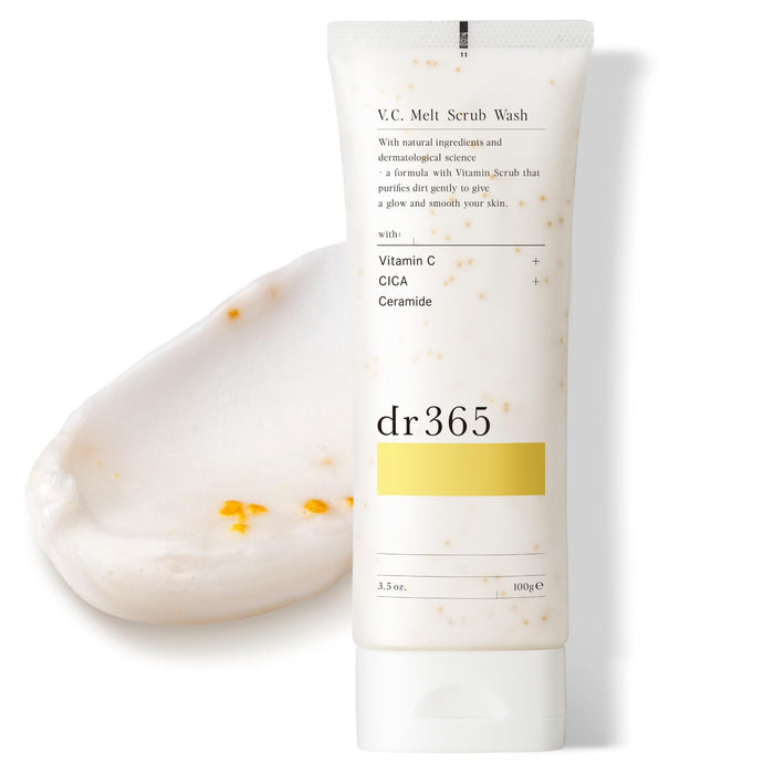 Dr365 Vc Melt Scrub Wash: Vitamin C Foam for Sensitive Skin 100G