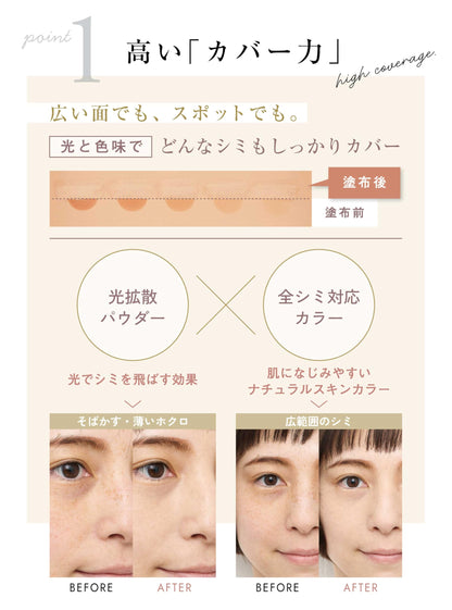 EX:BEAUTE Medicated White Concealer Natural Finish High Coverage 1 Bottle