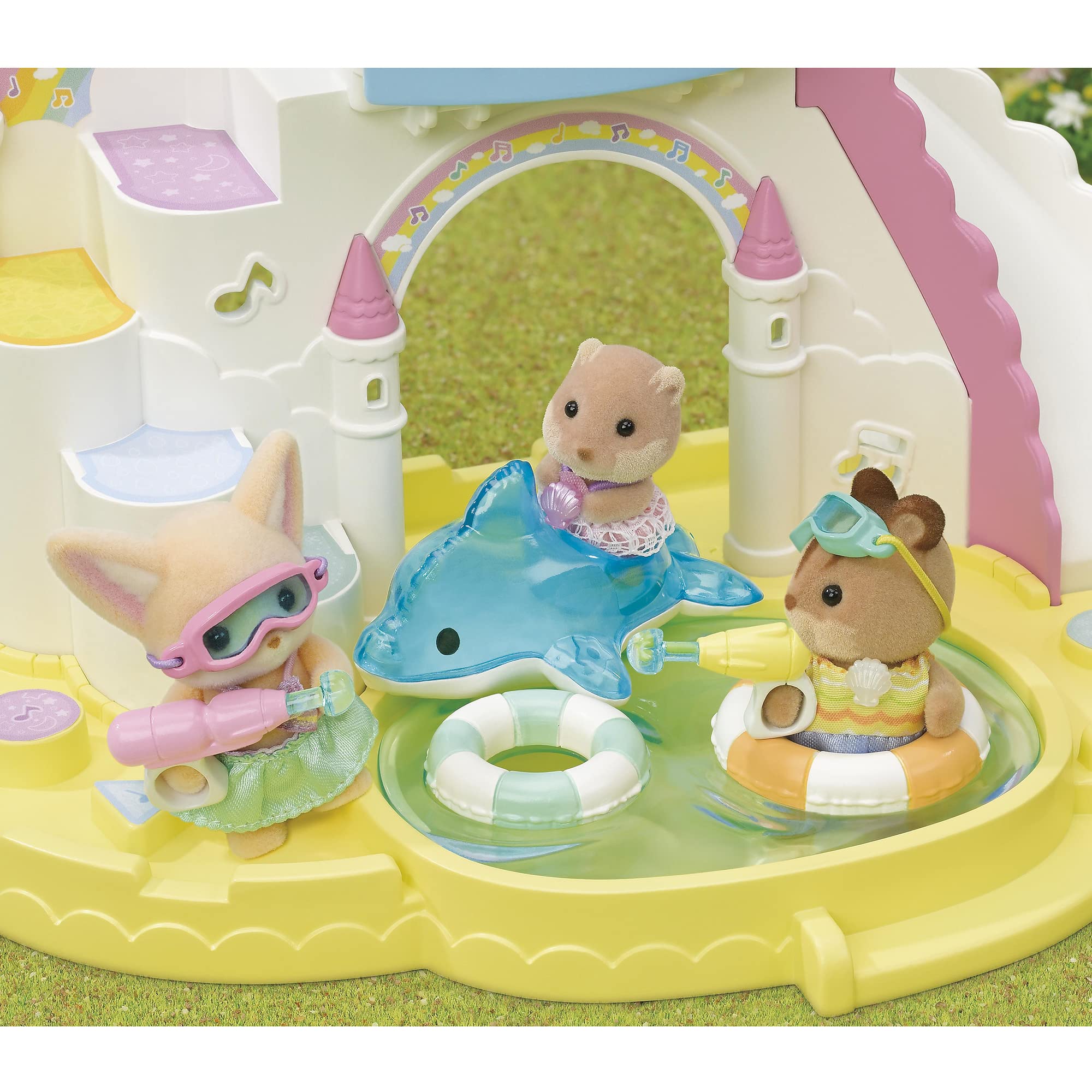 Epoch Sylvanian Families Friendship Water Play Set S-75 Toy Dollhouse for 3+ Years