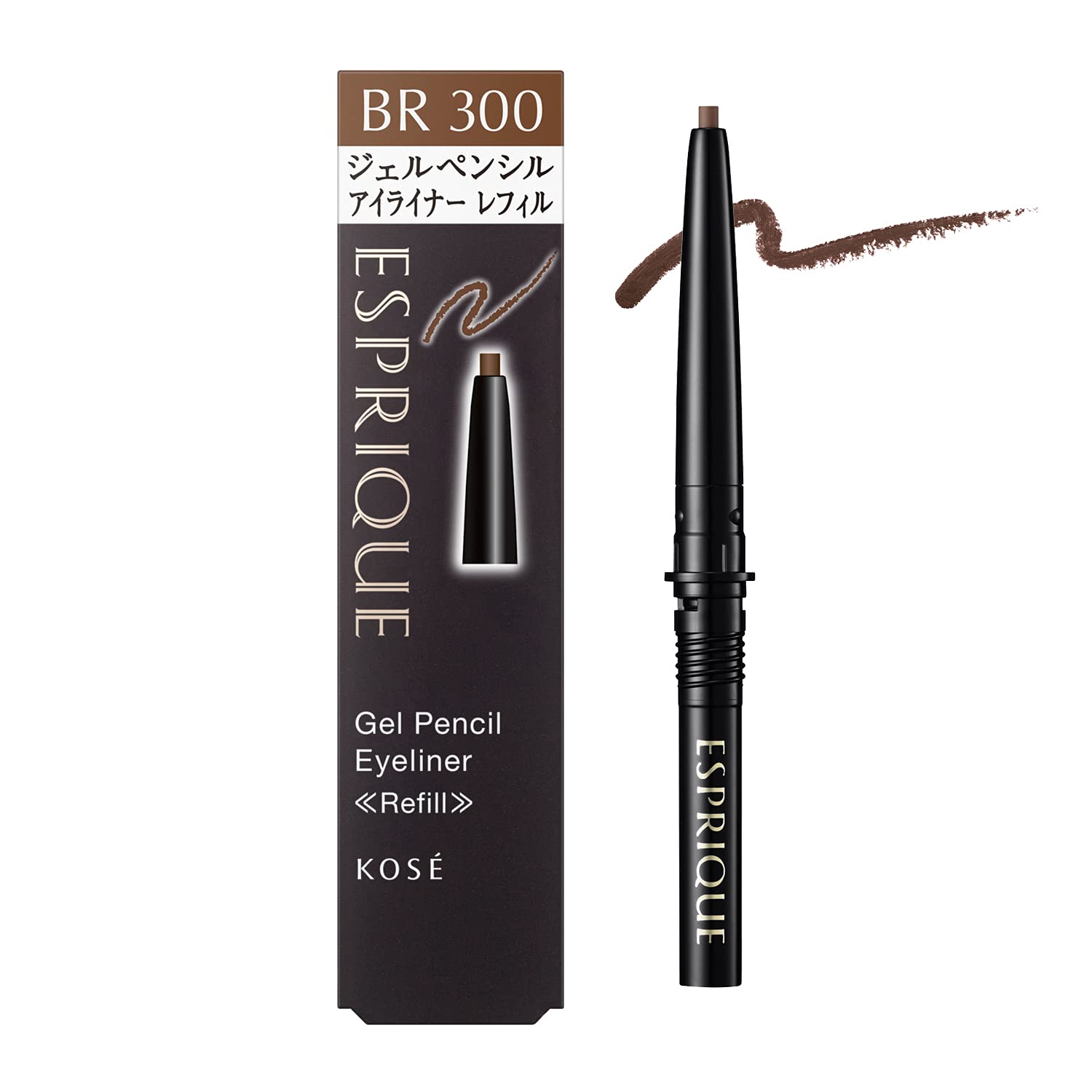 Esprique Gel Pencil Eyeliner Refill Brown BR300 0.1g | Long-lasting Precision