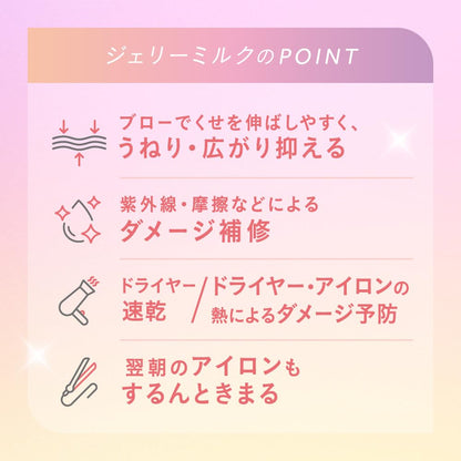 Essential Premium Ururi Jelly Milk 140ml White Peach Musk Scented Formula