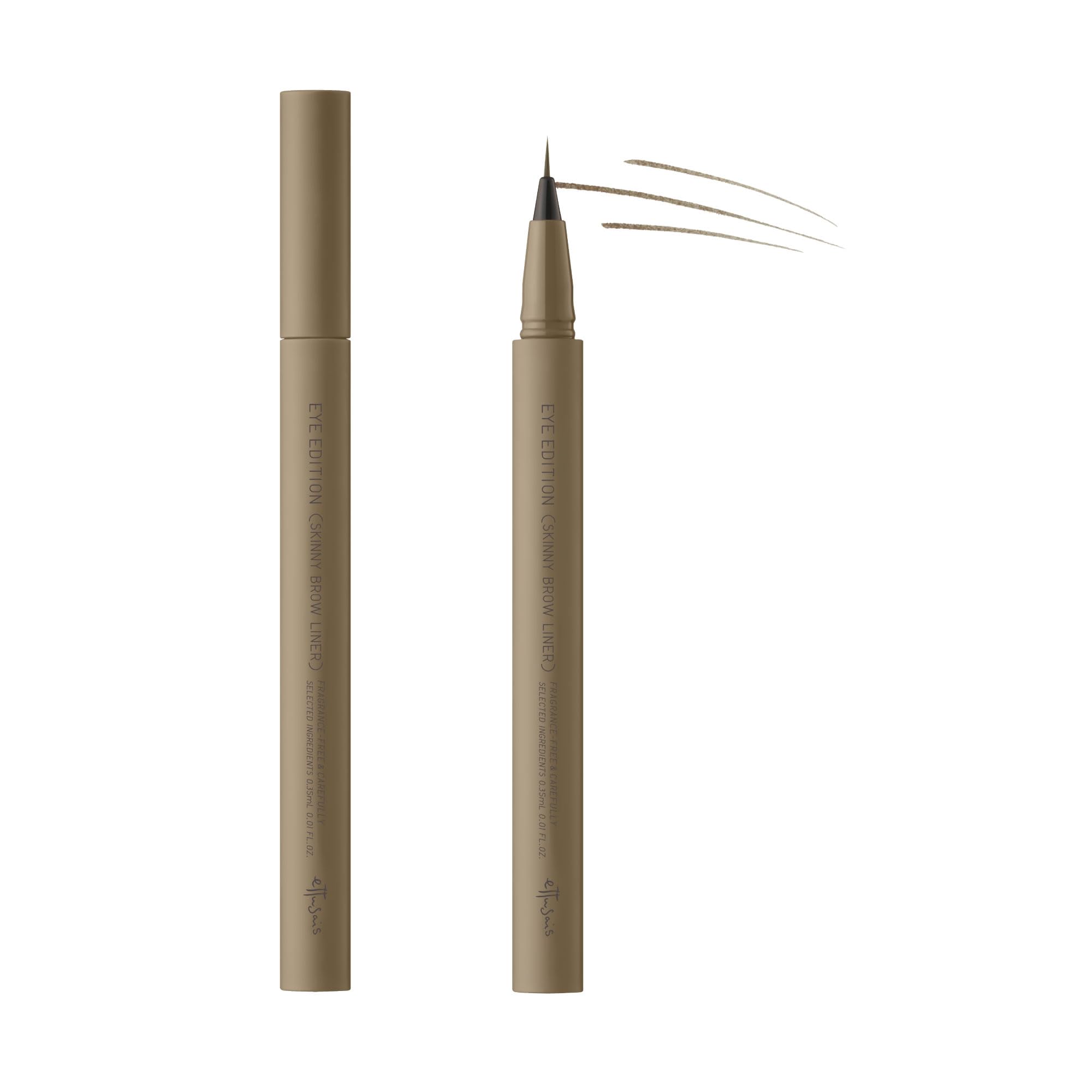 Emotion Brow Liner Ash Brown Waterproof 0.35mL Ultra-Thin Precision