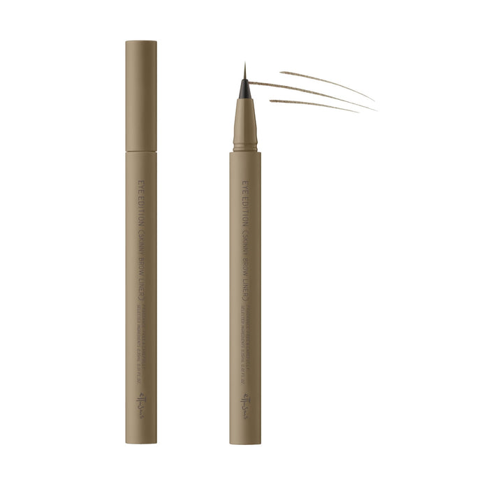 Emotion Brow Liner Ash Brown Waterproof 0.35mL Ultra-Thin Precision