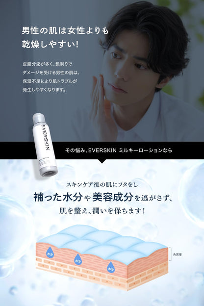 Everskin Medicated Acne Emulsion with Heparinoid for Smooth Skin 120ml Japan