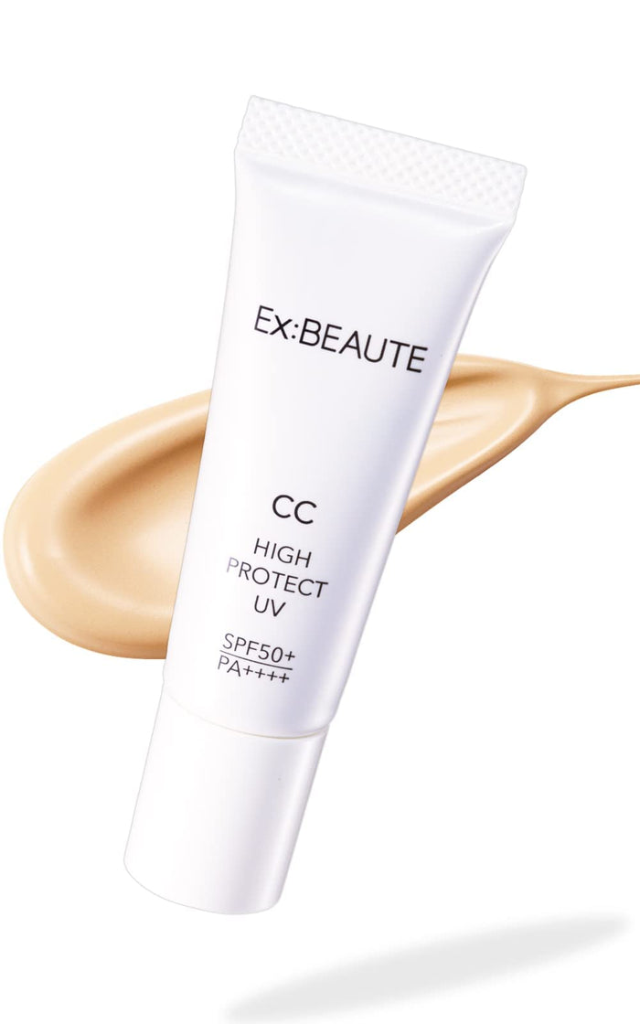 EX:BEAUTE SPF50 Makeup Base CC Cream-Bright 14g Japanese UV Protection
