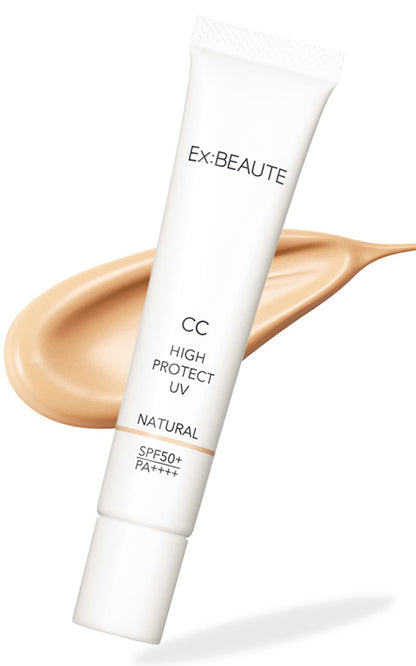 EX:BEAUTE SPF50+ Makeup Base CC Cream 30g Natural Ingredients Made in Japan