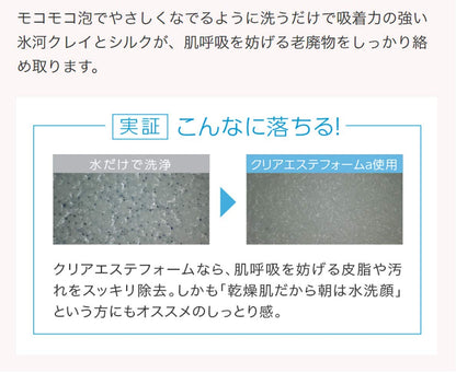 Macchia Label Clear Esthe Foam A Facial Cleanser 80g for Blackheads and Pores