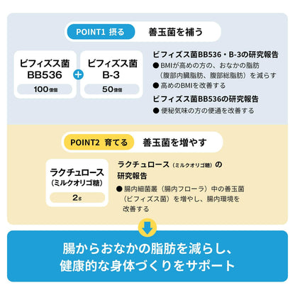 Fancl Bb Oligo Powder 30-Day Supply for Internal Fat Bifidobacteria Support