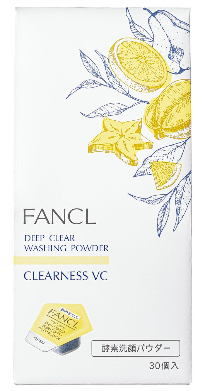 Fancl Deep Clear Cleansing Powder Herbal Citrus 30pcs Pore Blackhead Cleanser