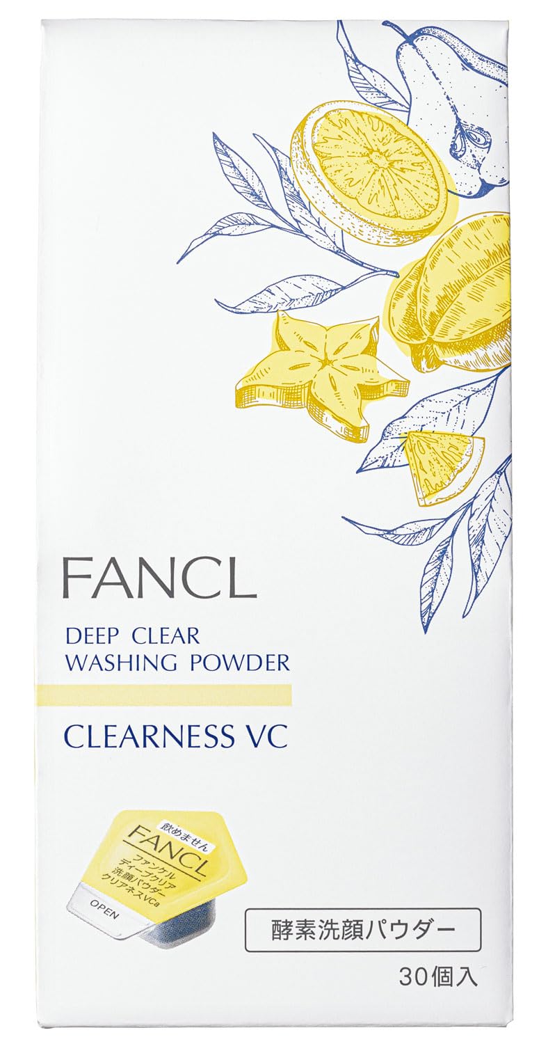 Fancl Deep Clear Cleansing Powder Herbal Citrus 30pcs Pore Blackhead Cleanser