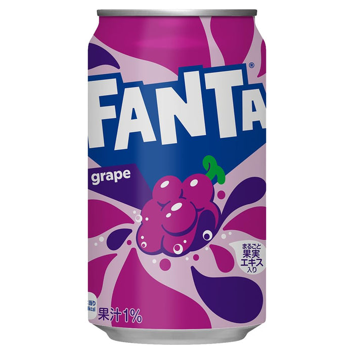 The Coca-Cola Company Fanta Grape Soda 350Ml Pack of 3 Cans