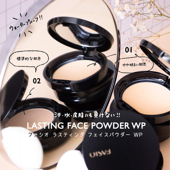 Fasio Lasting Face Powder WP 01 Natural Beige Refill 5.5G Long-Lasting Makeup