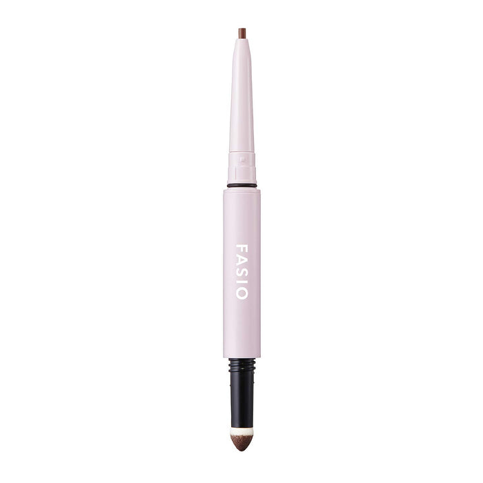 Fasio Pencil and Powder Eyebrow 02 Brown 0.4G Natural Finish