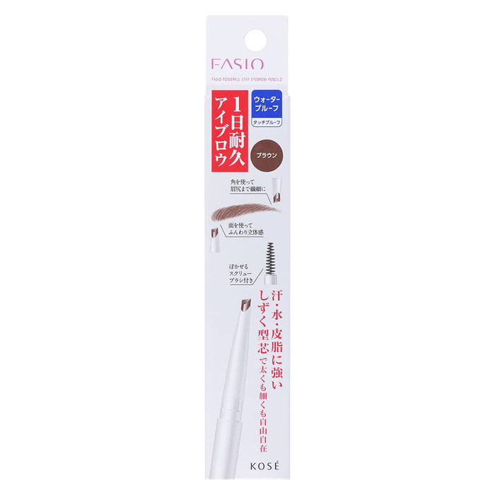 Fasio Powerful Stay Eyebrow Pencil Br300 Brown 0.2g Long-Lasting眉笔