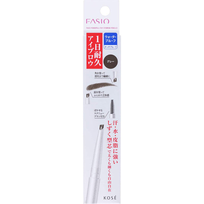 Fasio Powerful Stay Eyebrow Pencil Gray 0.2G Long-lasting Smudge-proof
