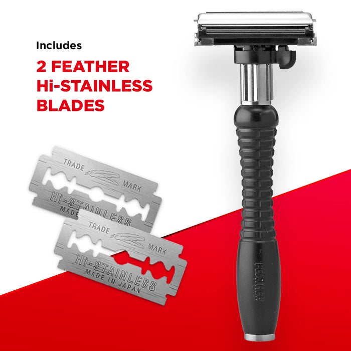 Feather Adjustable Double Edge Razor Der-A Smooth Shave Precision