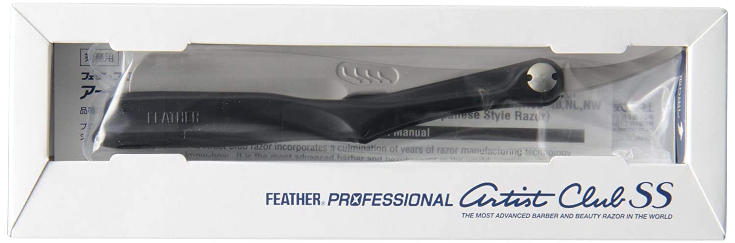 Feather Professional Artist Club Black Razor SS ACSRB Premium Shave Tool