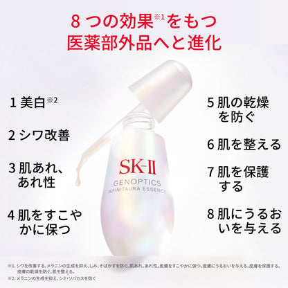 SK-II Genoptics Infinite Aura Whitening Essence 75ml White Floral Scent