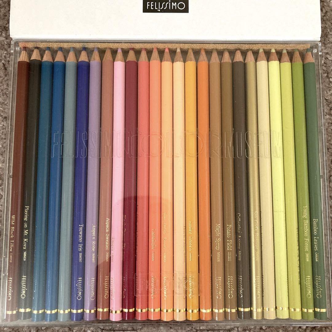 398本 FELISSIMO COLOR MUSEUM 油性色鉛筆セット Felissimo Color Museum Colored Pencils Set 75 Vibrant Colors
