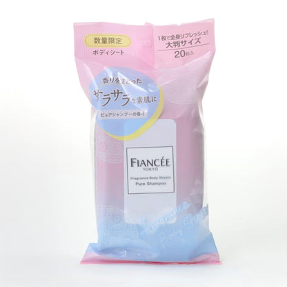 Fiancee Fragrance Body Sheet Pure Shampoo Scent Pack of 20 Sheets