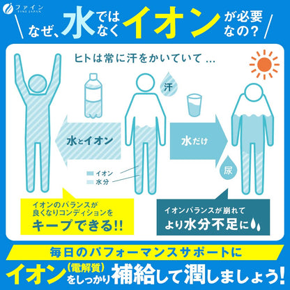 Fine Japan Sugar-Free Sports Drink Powder Fat-Free 22 Packets